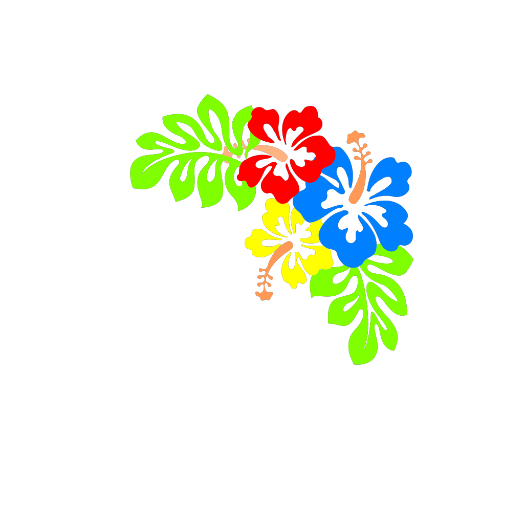Blue Hibiscus SVG Clip arts download - Download Clip Art, PNG Icon Arts
