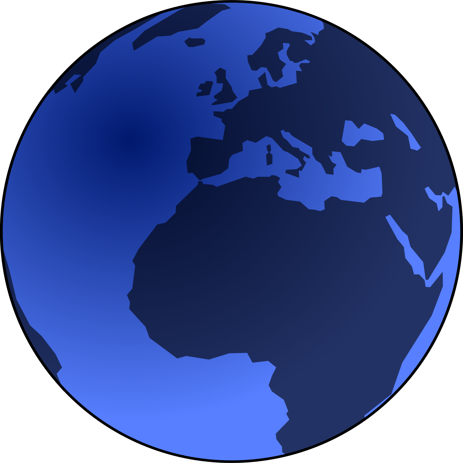 Globe Blue 2 PNG, SVG Clip art for Web Download Clip Art, PNG Icon Arts