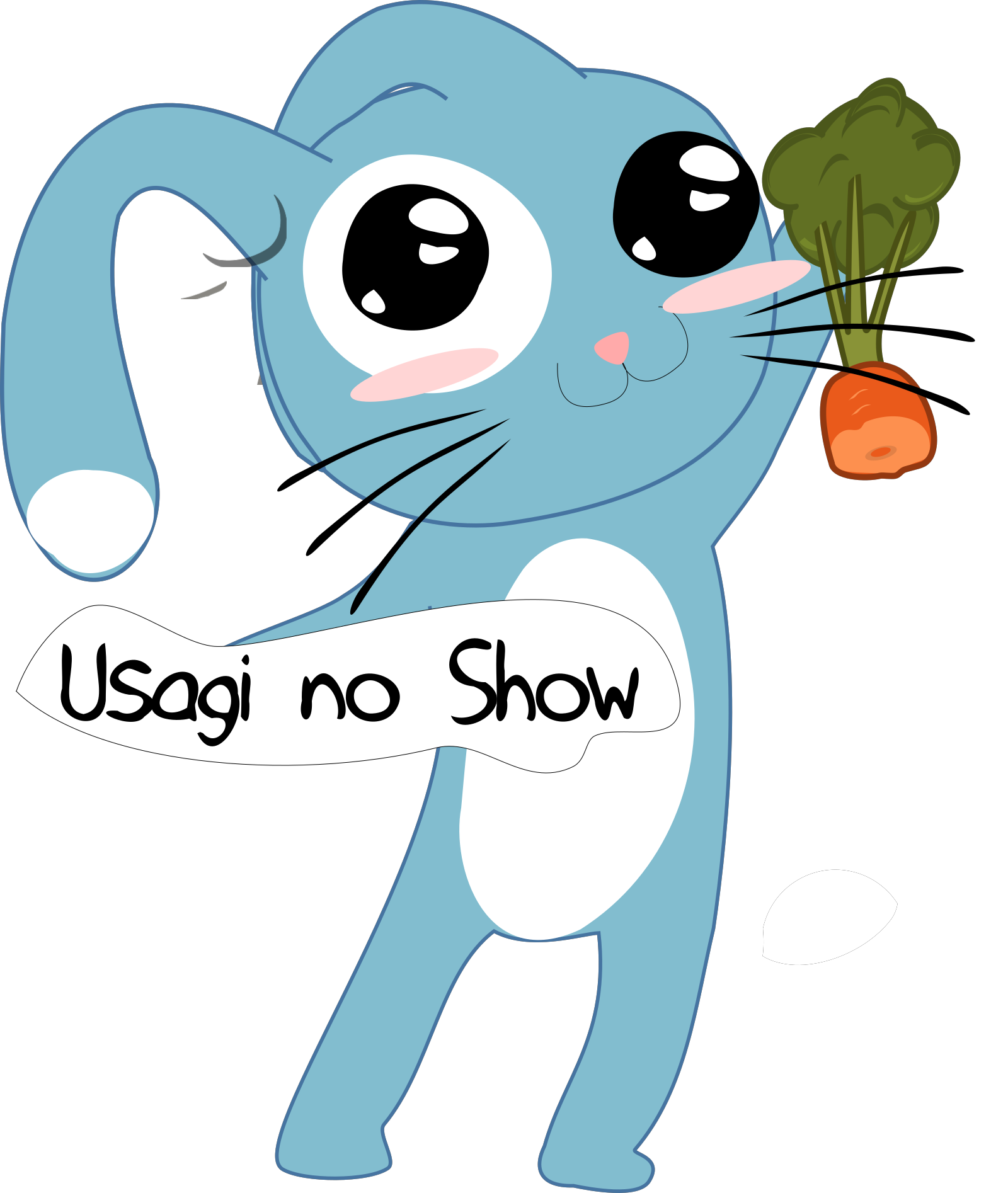Download Ice Blue Bunny Head PNG, SVG Clip art for Web - Download ...