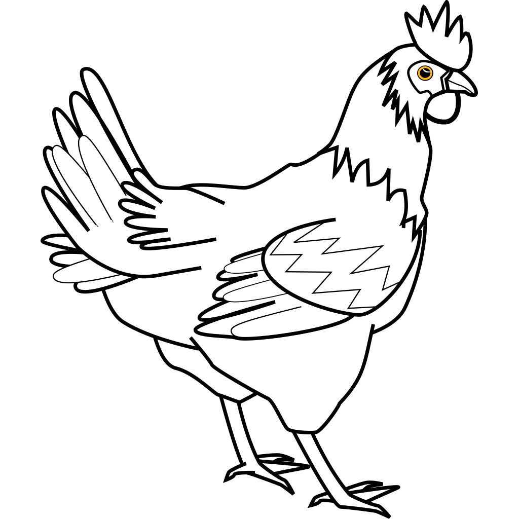 Hen Outline Png Svg Clip Art For Web Download Clip Art Png Icon Arts