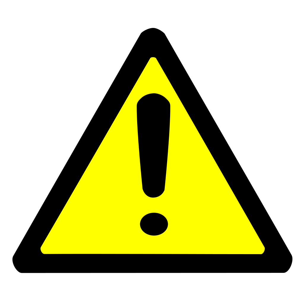 Download Light Blue Warning Sign No Border PNG, SVG Clip art for ...