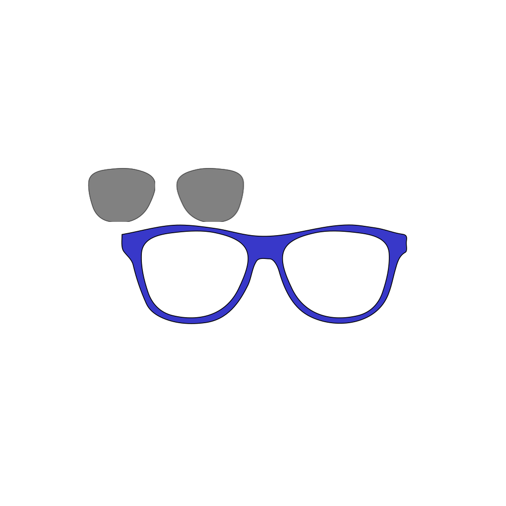 Blue Sunglasses Front PNG, SVG Clip art for  Download Clip Art