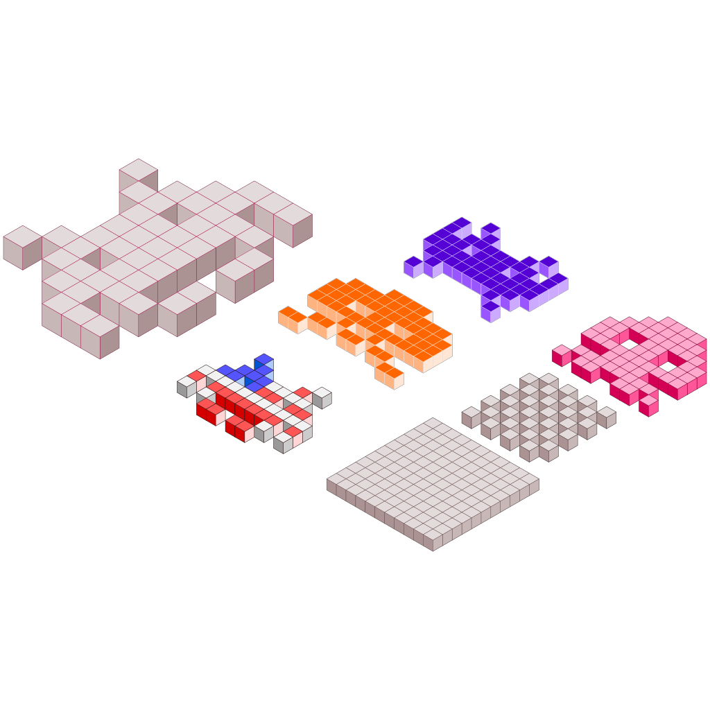 Download Space Invaders 3d Blocks PNG, SVG Clip art for Web ...