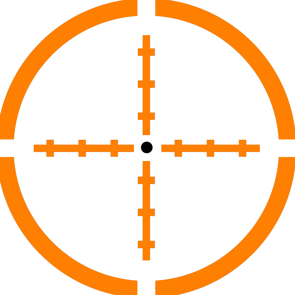 musical symbol resembling a set of crosshairs