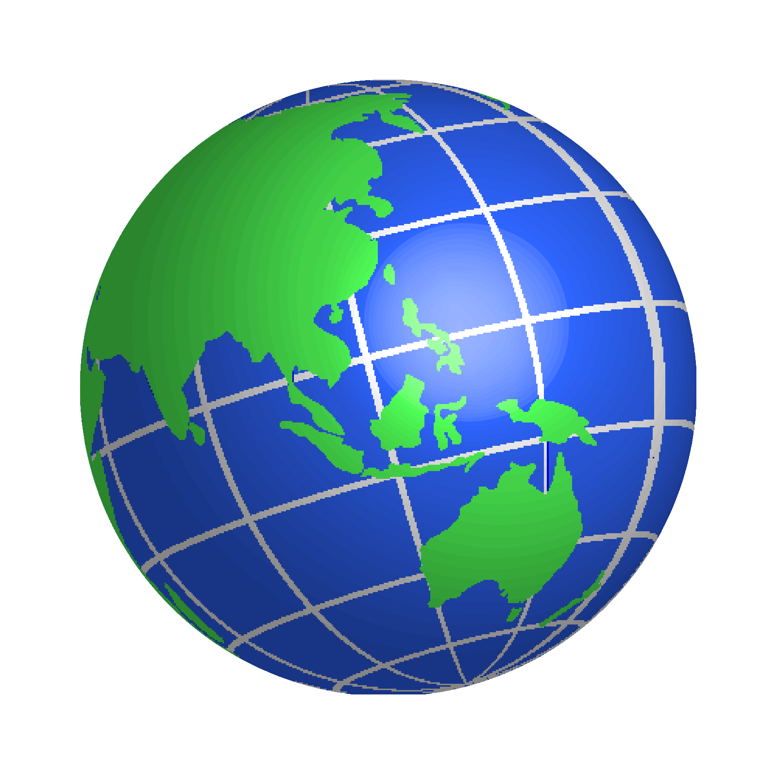 Globe 3D Blue and Green SVG Clip arts