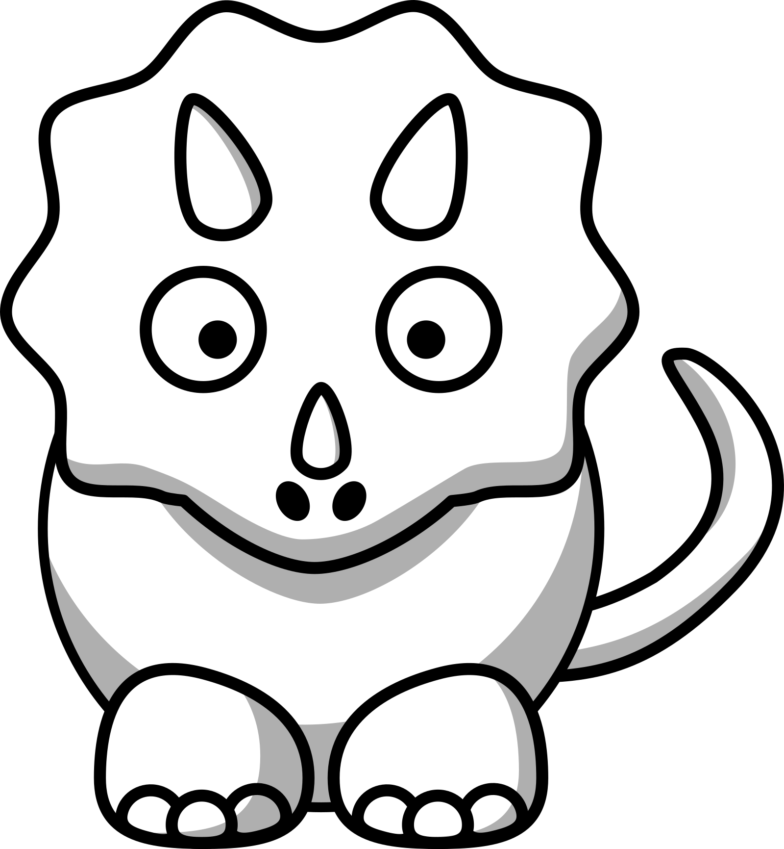 triceratops face