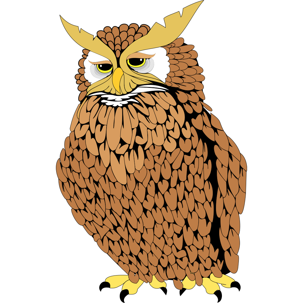 Halloween Silhouette Owl SVG Clip arts