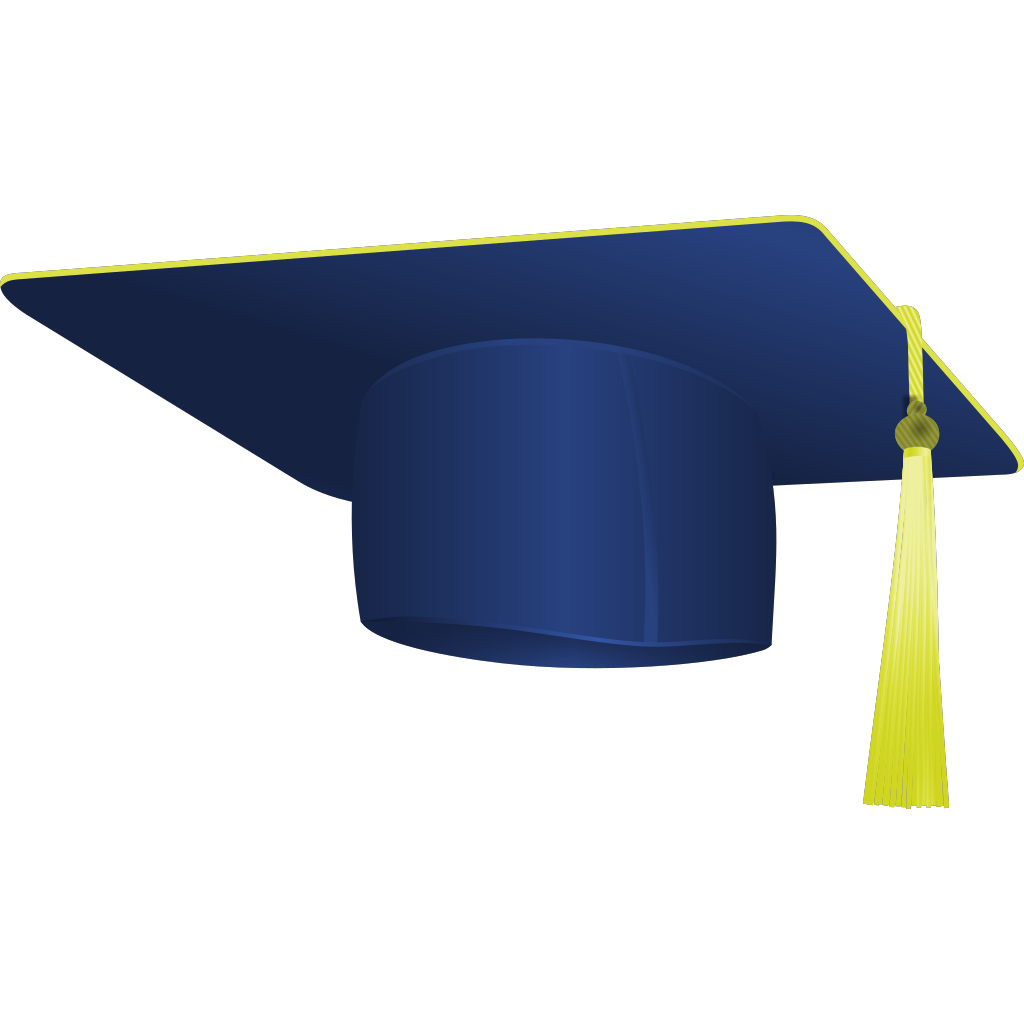 Navy Blue Graduation Cap PNG, SVG Clip art for Web - Download Clip Art