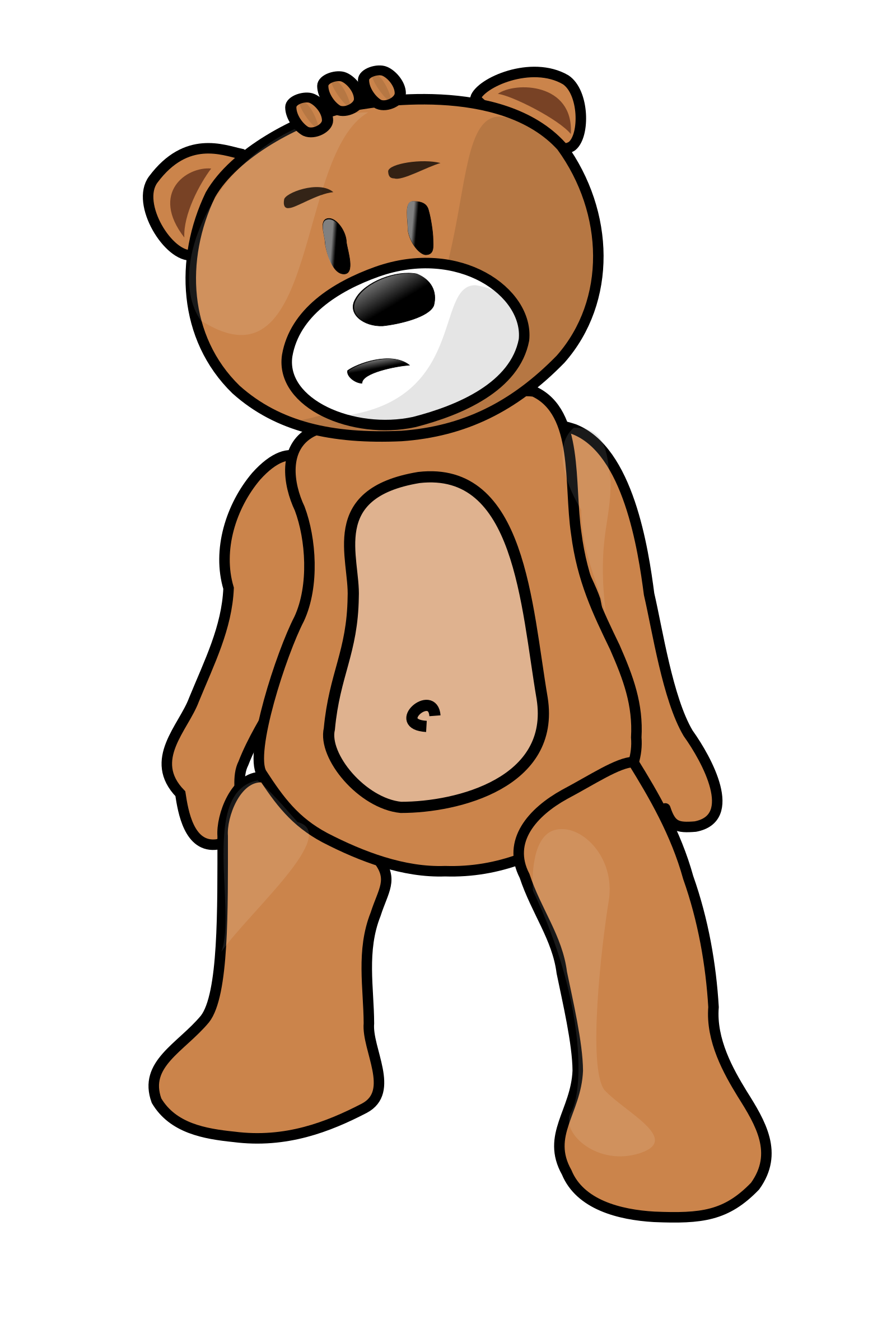 Simple Teddy Bear PNG Clip arts.