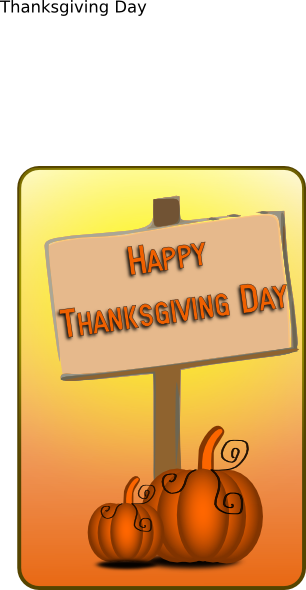 Happy Thanksgiving Day Sign SVG Clip arts