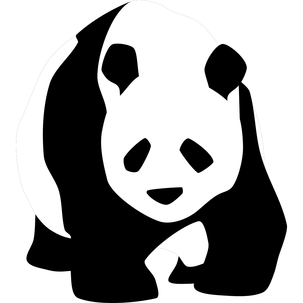 Panda 1 SVG Clip arts