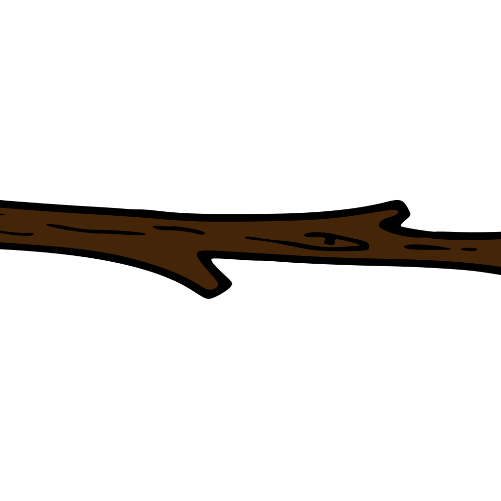 Есть слово сук. Сук дерева на прозрачном фоне. Палка нарисованная. Деревянная палка вектор. Палка мультяшная.