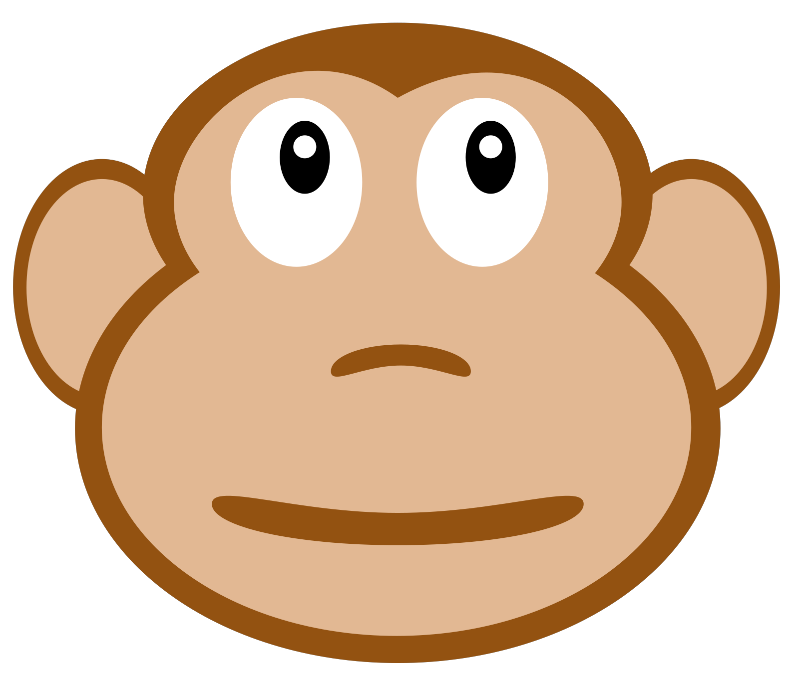 Brown Monkey SVG Clip arts download - Download Clip Art, PNG Icon Arts