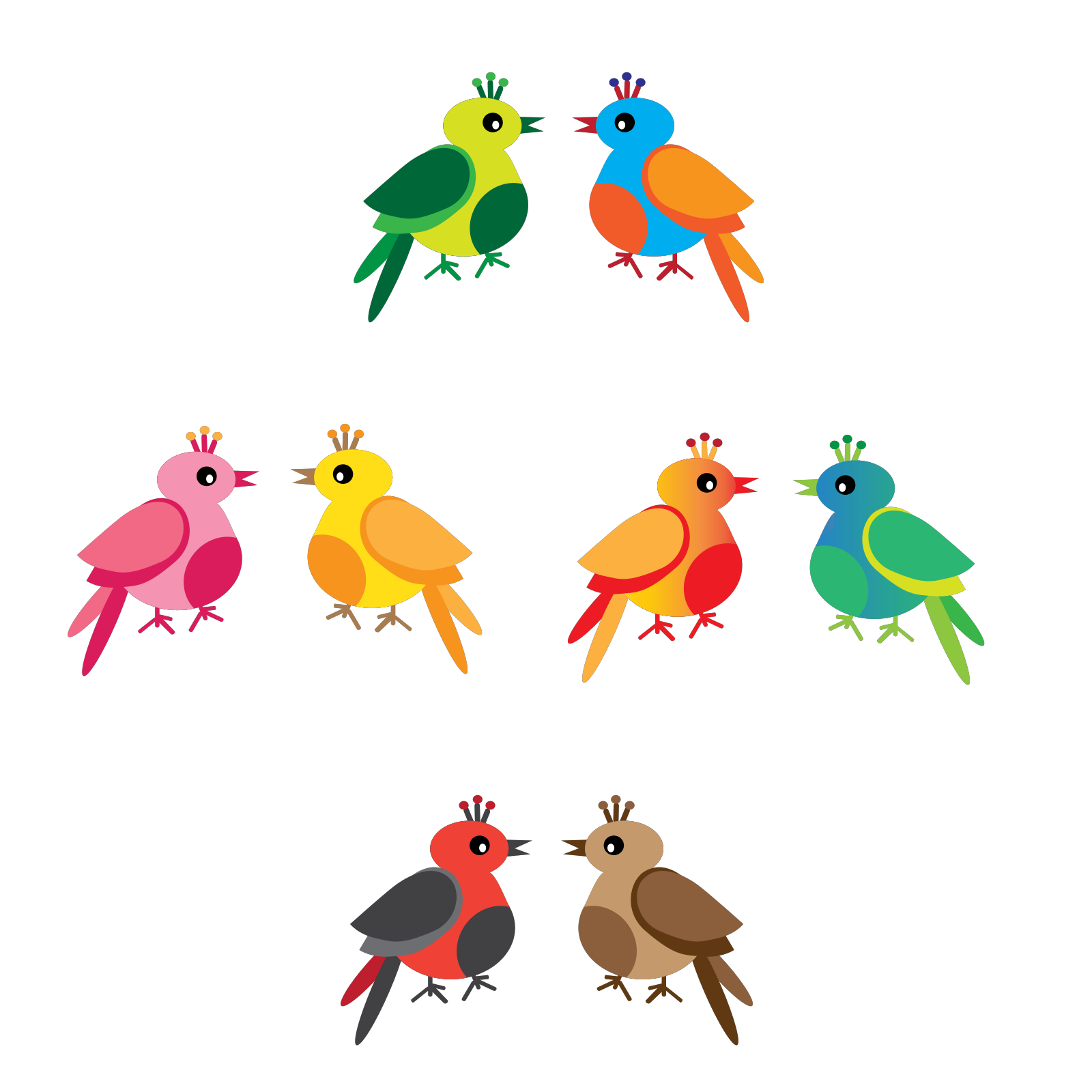 Разноцветные птицы для детей. Векторная птичка. Мультяшные птички. Птичка рисунок. Птицы картинки для вырезания цветные детей распечатать