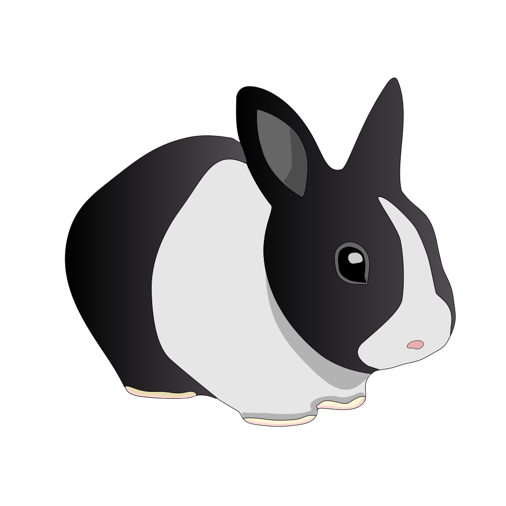 Danko Friendly Rabbit SVG Clip arts