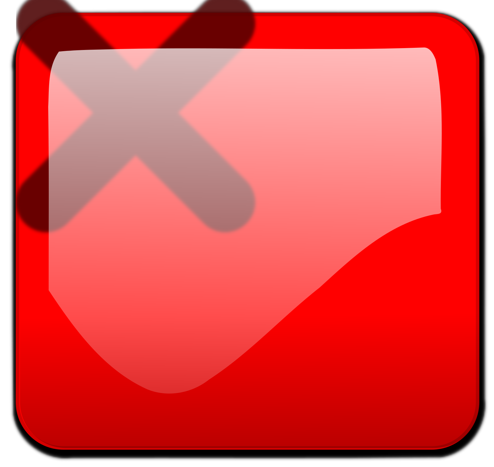 Red Close Button Hover SVG Clip arts