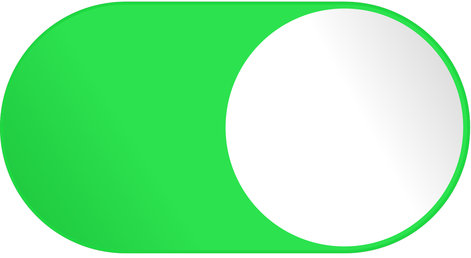 Зеленая кнопка. Логотип в овале. Ползунок вкл выкл. Салатовая плашка без фона.