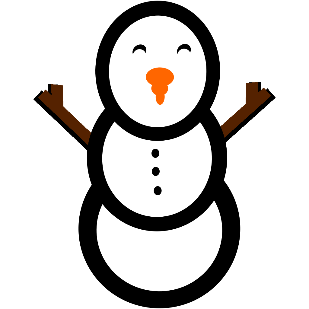 Download Snowman With Carrot Nose And Hat SVG Clip arts download ...