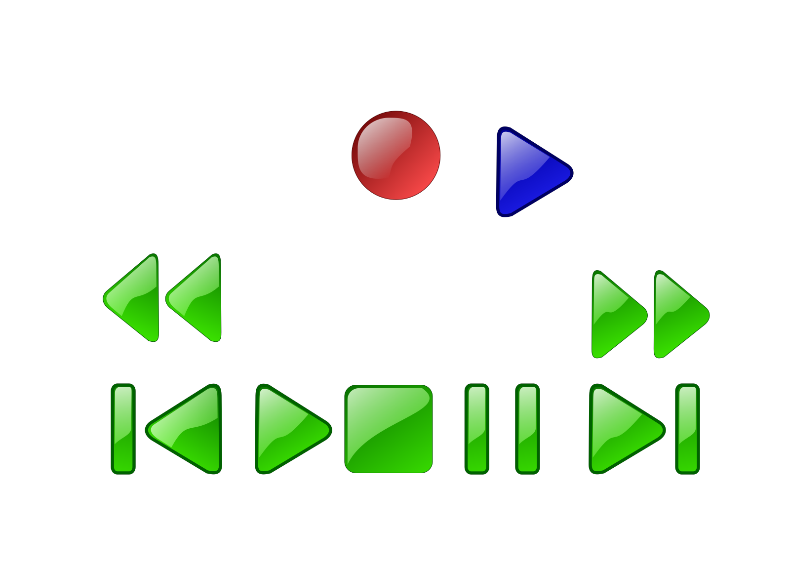 Windows Media Player Skip Back Button Grey PNG, SVG Clip art for 