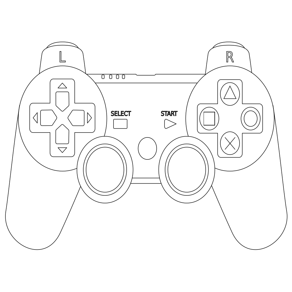 Game Controller Outline PNG, SVG Clip art for Web - Download Clip Art ...