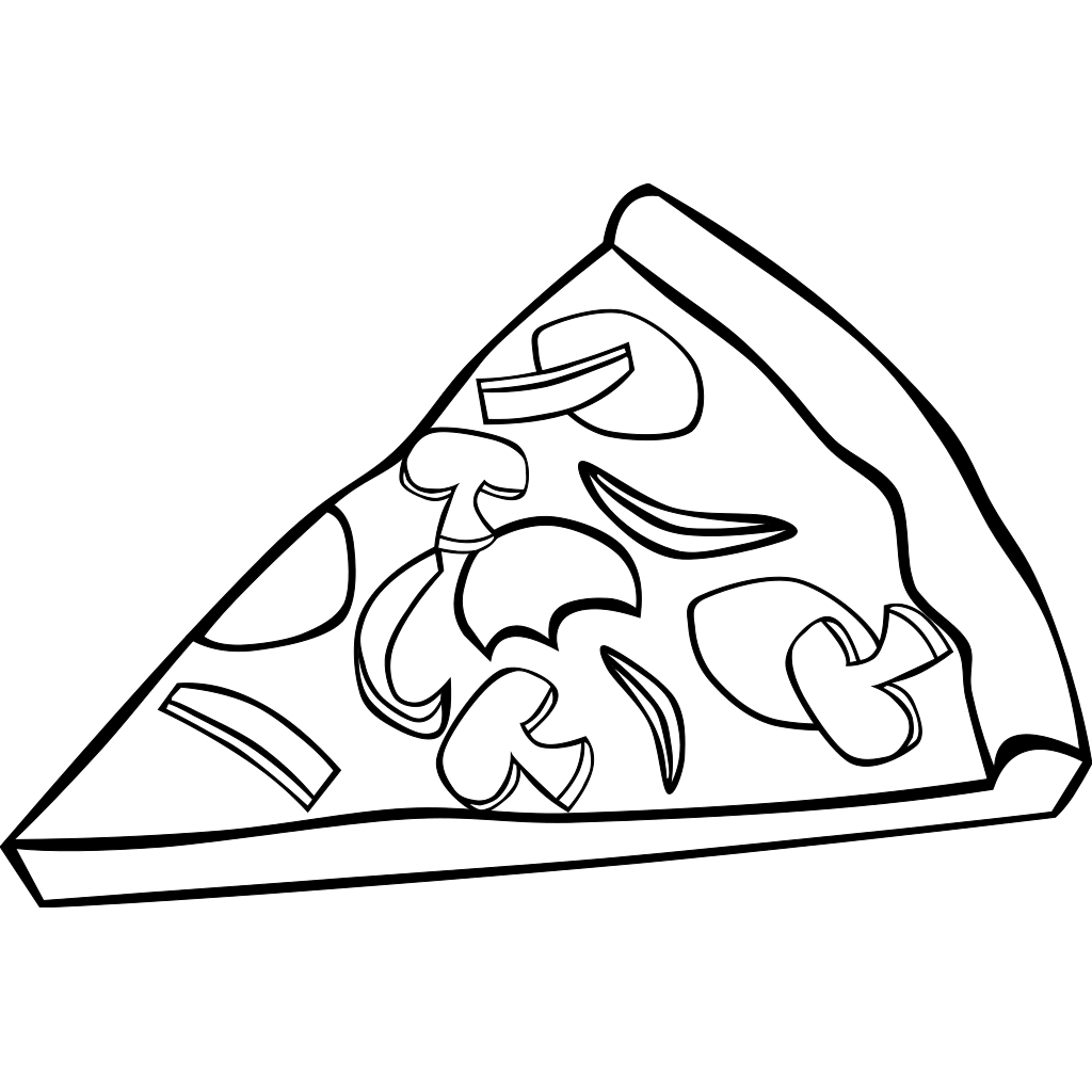 пицца пепперони раскраска фото 94