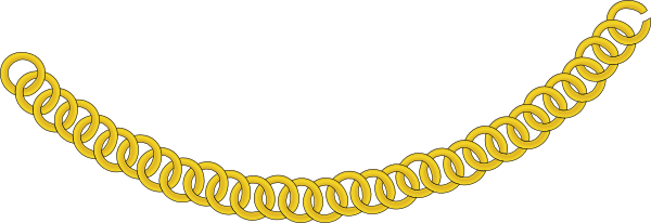 Gold Chain, Curved As A Necklace SVG Clip arts download - Download Clip Art, PNG Icon Arts