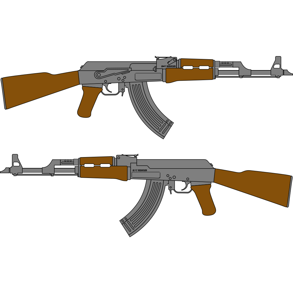 Ак 74 векторный рисунок