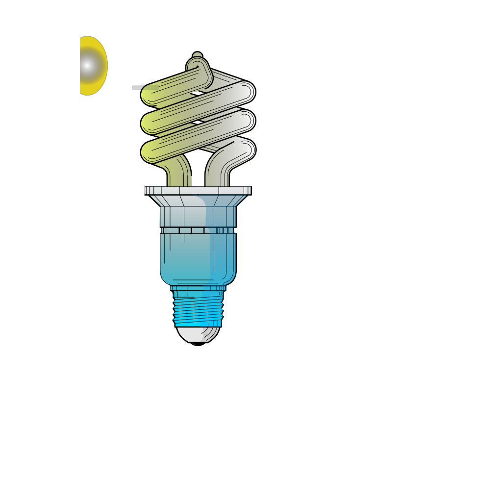 Compact Fluorescent Light Bulb SVG Clip arts download Download Clip