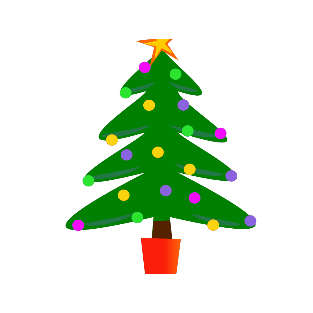 Download Elkbuntu Glossy Christmas Tree PNG, SVG Clip art for Web ...