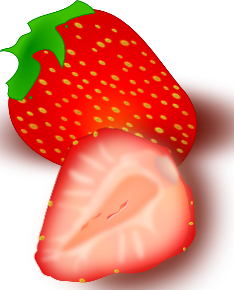 Strawberry 3 SVG Clip arts