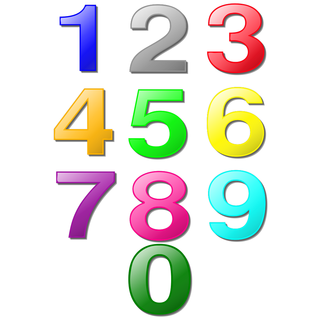 Colorful Number 2 Clip Art