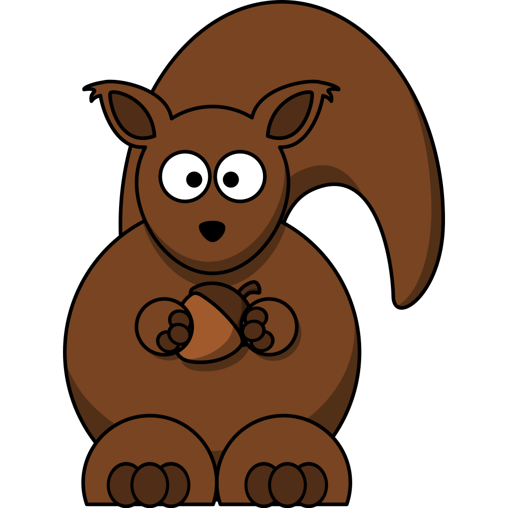 Cartoon Squirrel PNG, SVG Clip art for  Download Clip Art, PNG