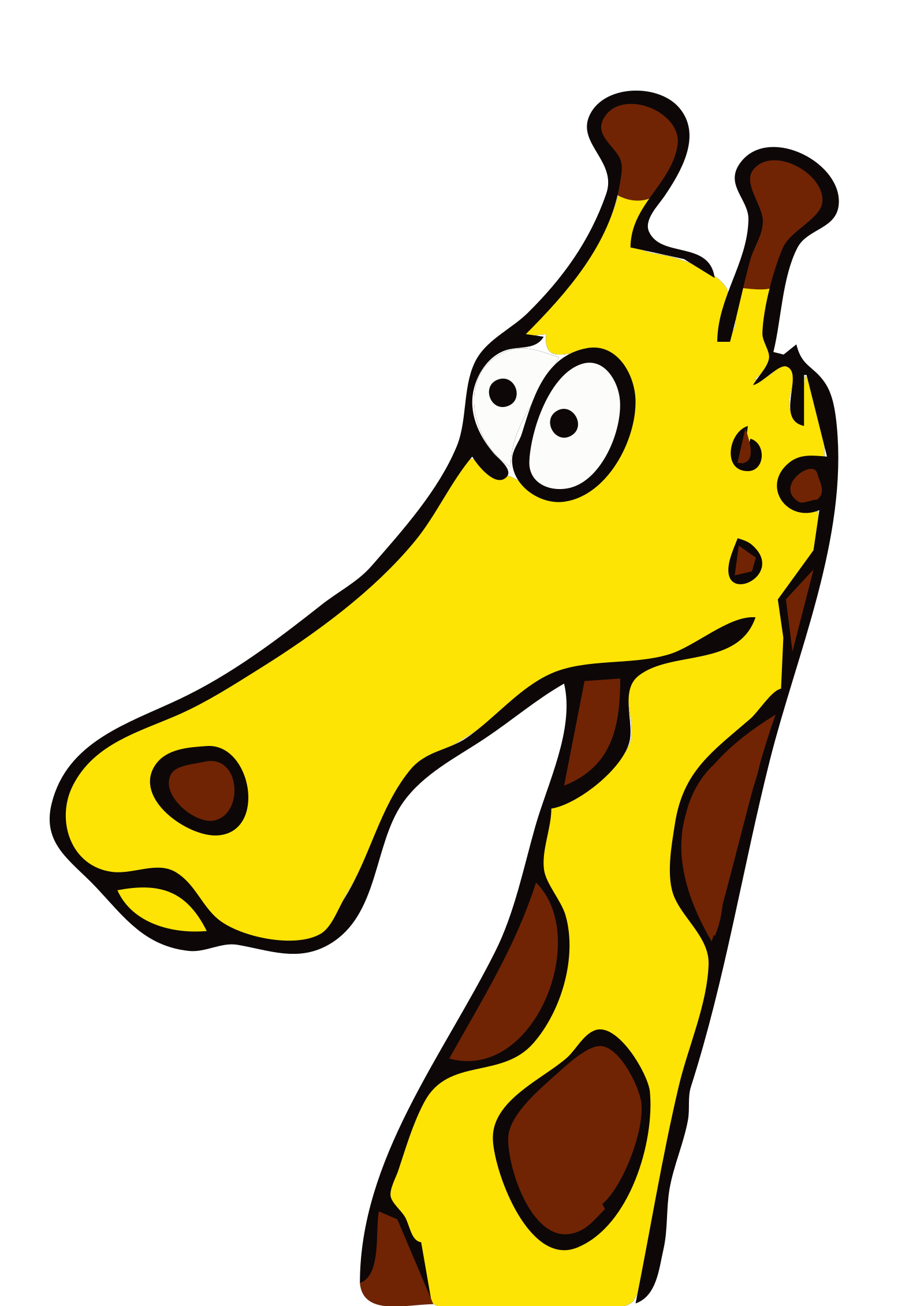 Cartoon Giraffe SVG Clip arts