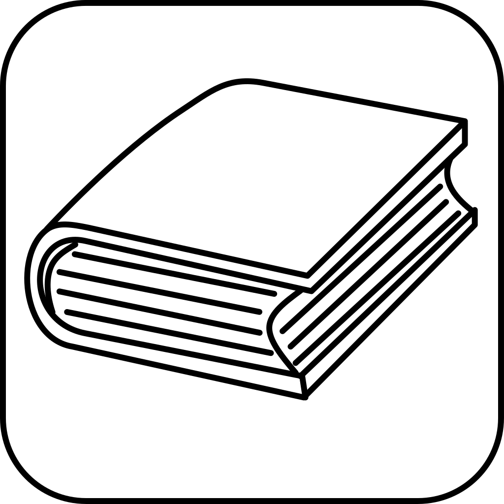 Open Book Icon SVG vector. 