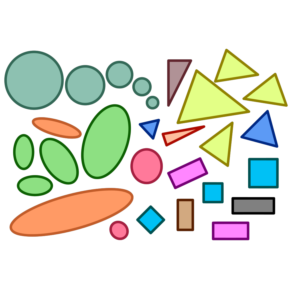 Circles Ellipses Triangles Squares Rectangles Shapes PNG, SVG Clip art