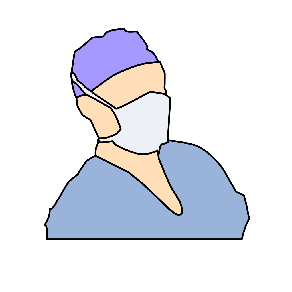 Download Doctor Wearing Sanitary Mask PNG, SVG Clip art for Web ...
