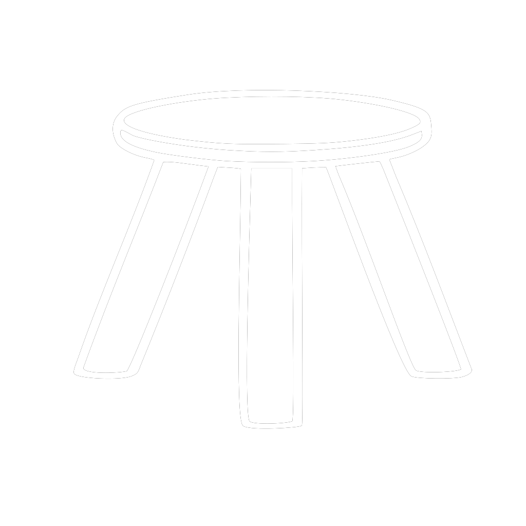 Three Legged Stool Outline PNG, SVG Clip art for  Download Clip