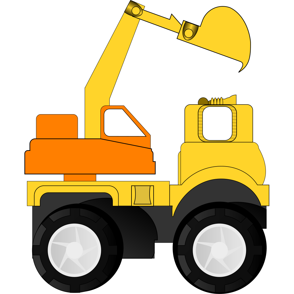 Cartoon Excavator PNG, SVG Clip art for Web Download Clip Art, PNG
