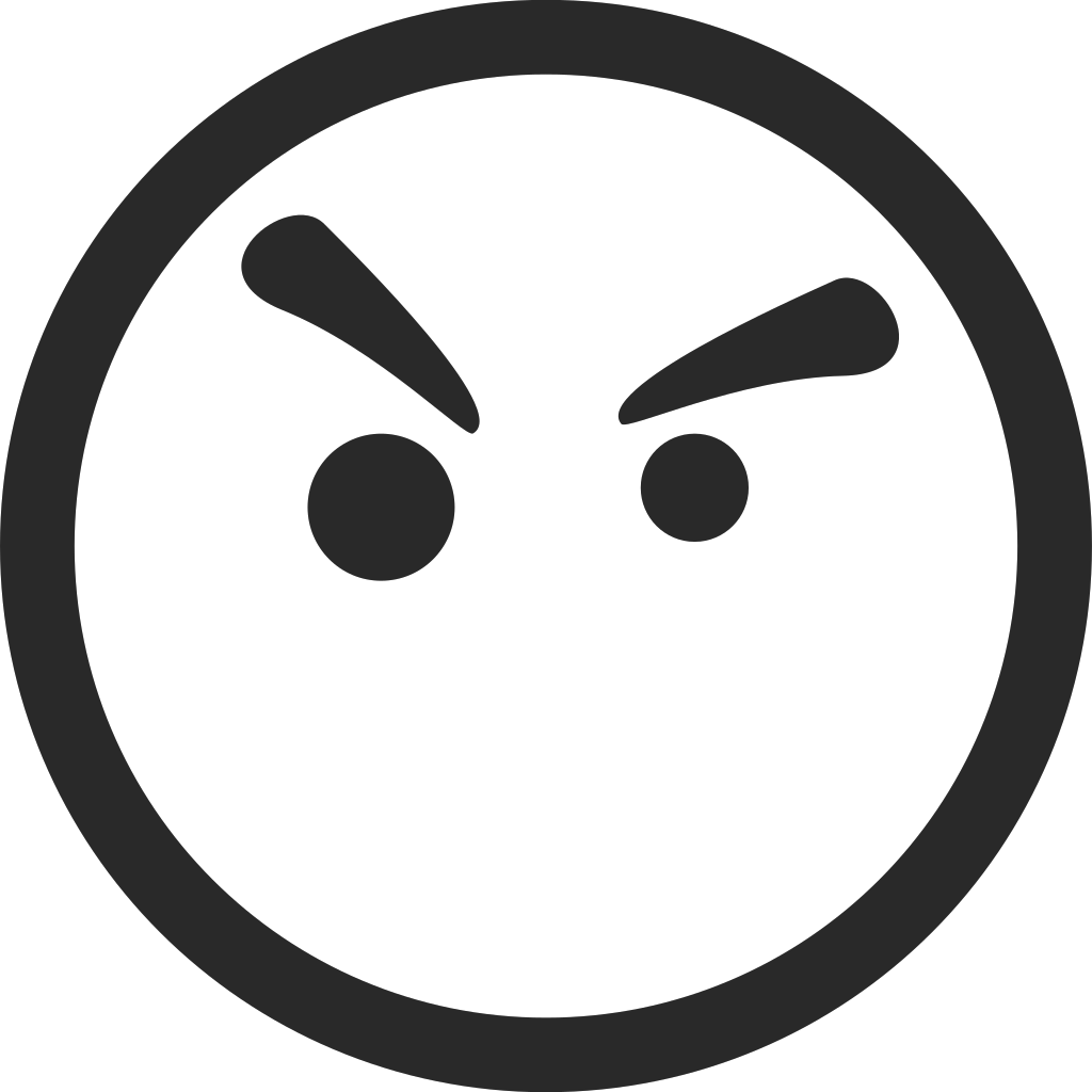 Symbol faces. Злой смайлик. Сердитый смайлик. Пиктограмма злой. Пиктограмма злость.