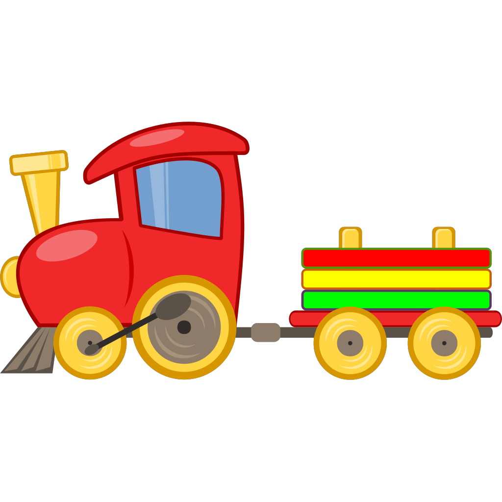 Cartoon Train SVG Clip Arts. 