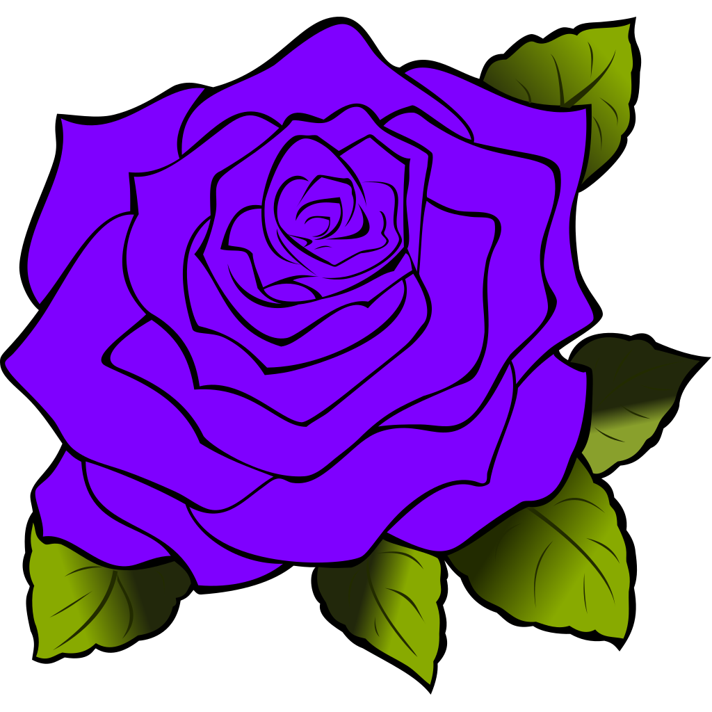 Purple Rose SVG Clip Arts. downloading now. 