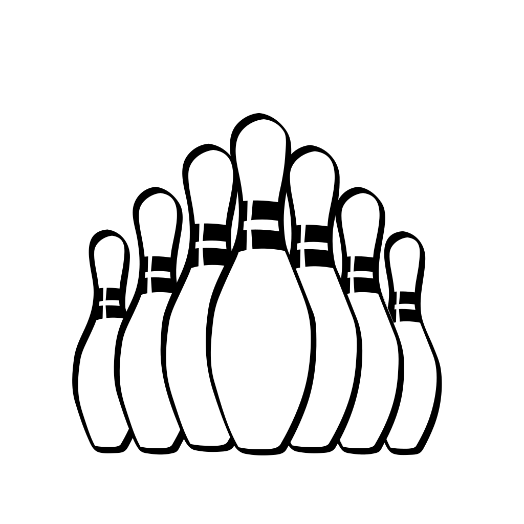 Bowling Pins SVG images. 