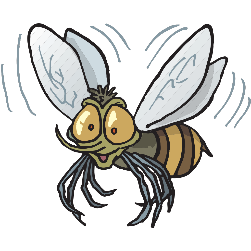Bee Flying SVG Clip Arts. downloading now. 