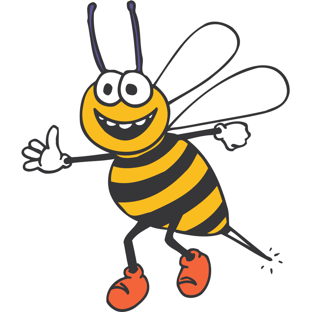 Happy Bee Png Svg Clip Art For Web Download Clip Art Png Icon Arts