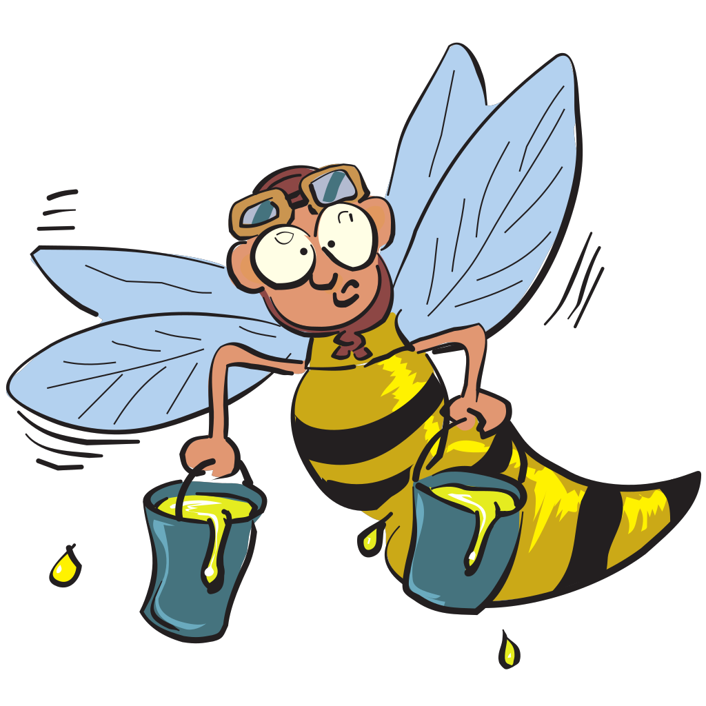 Buzy Honey Bee PNG Clip arts.