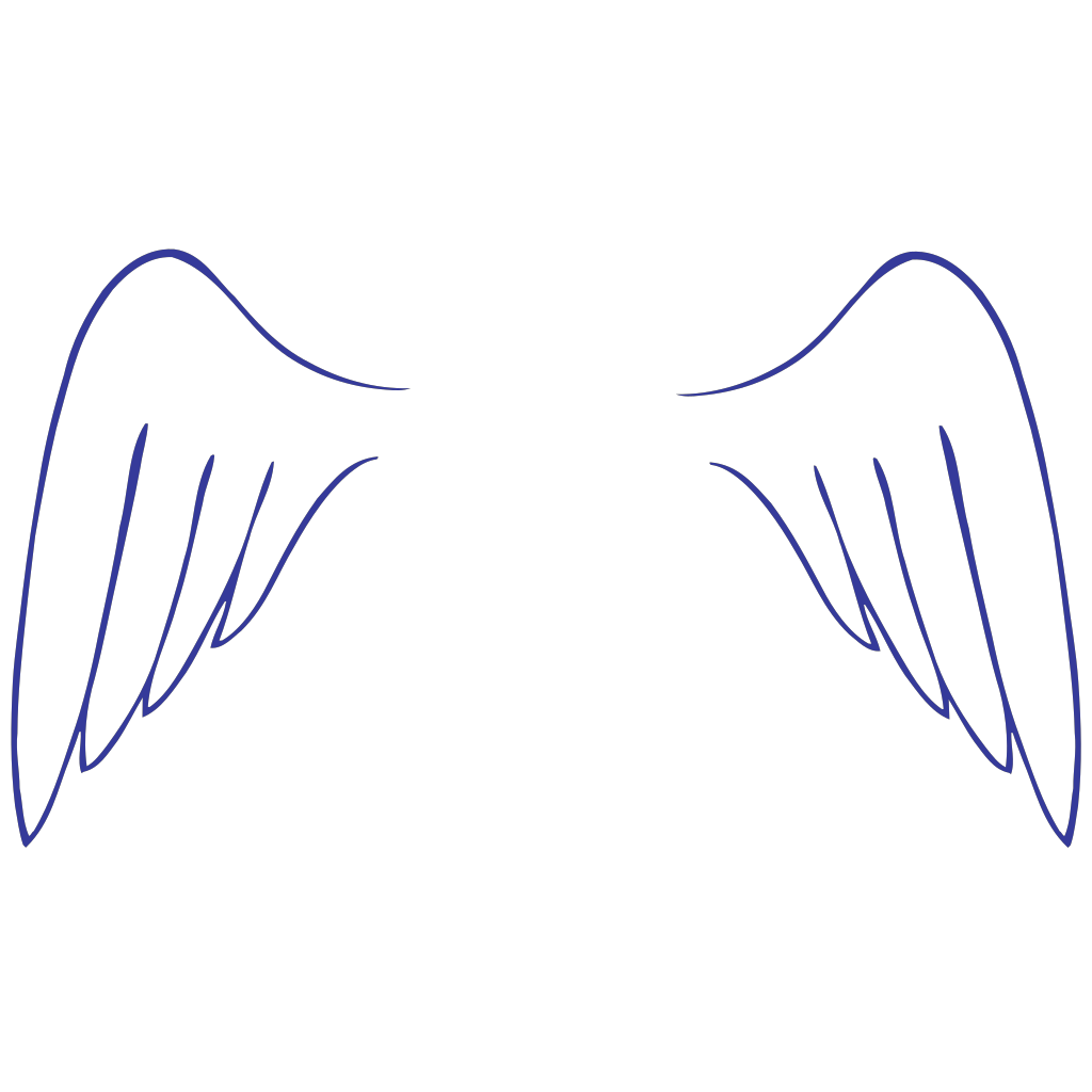 Simple Angel Wings PNG, SVG Clip art for Web Download