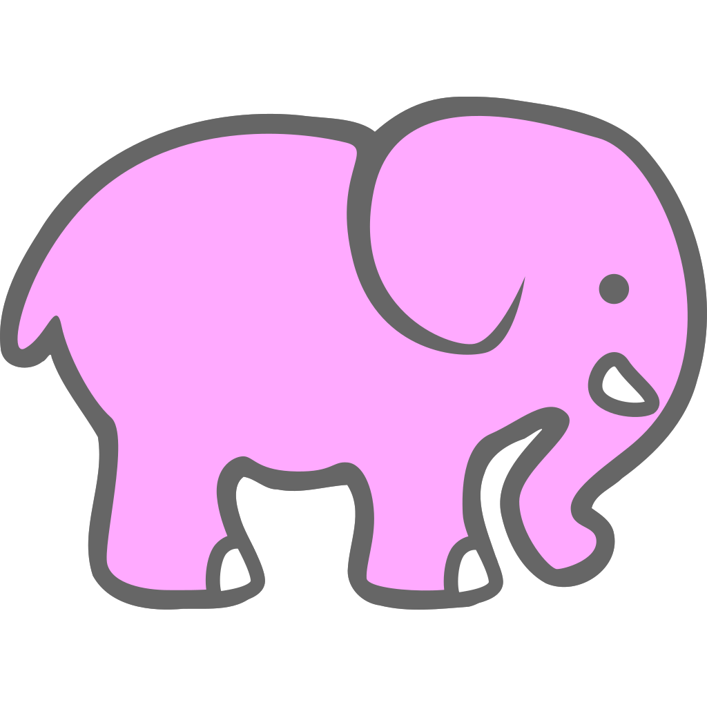 Pink Elephant PNG, SVG Clip art for Web - Download Clip Art, PNG Icon Arts