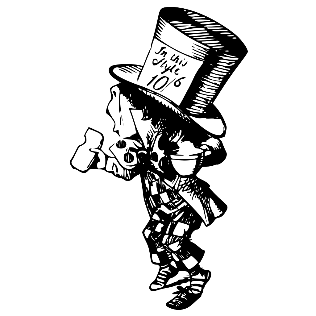 Эскиз тату шляпник