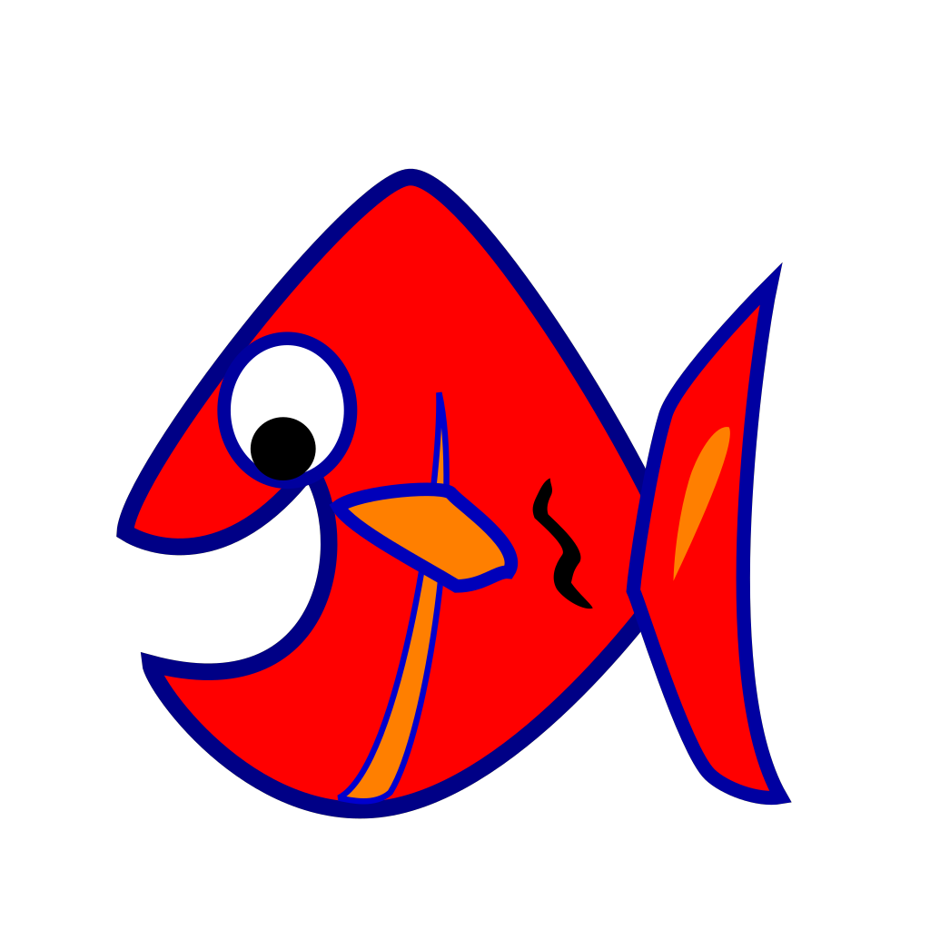 Brown Fish SVG Clip arts