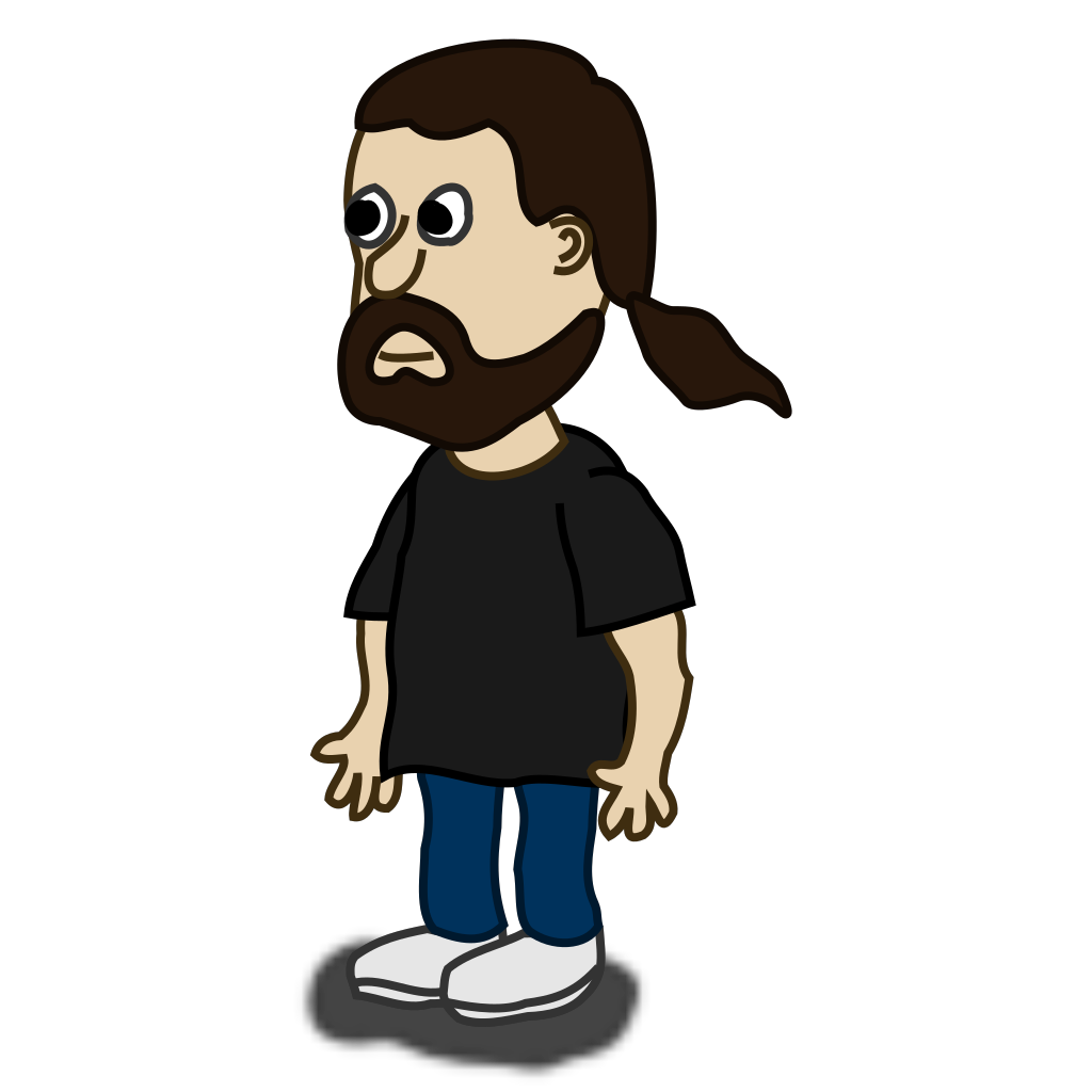 Comic Character Bearded Guy SVG Clip arts download Download Clip Art